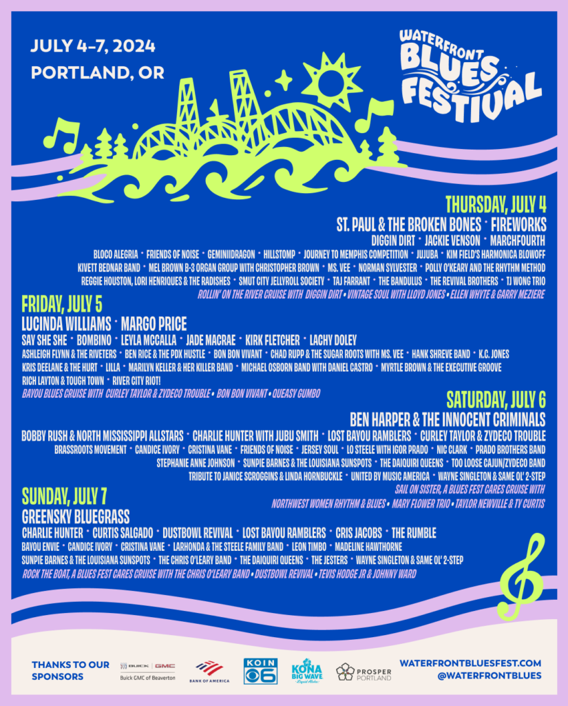 Waterfront Blues Festival 2024 Schedule India Tiff Fidelia